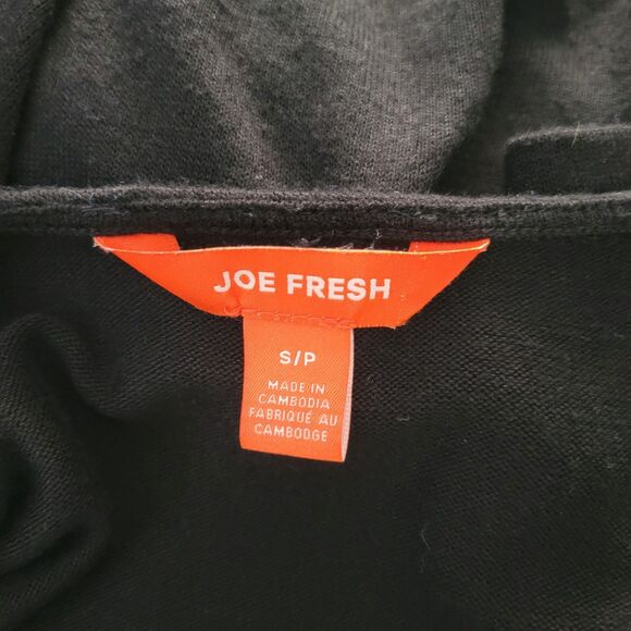 Joe Fresh Black Side Cinch Midi Dress Size Small - Picture 9 of 10